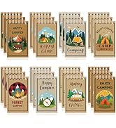 Hooqict 24 Pack Camping Party Favors Notepads Mini Pocket Notebooks Camping Journal Small Spiral ...