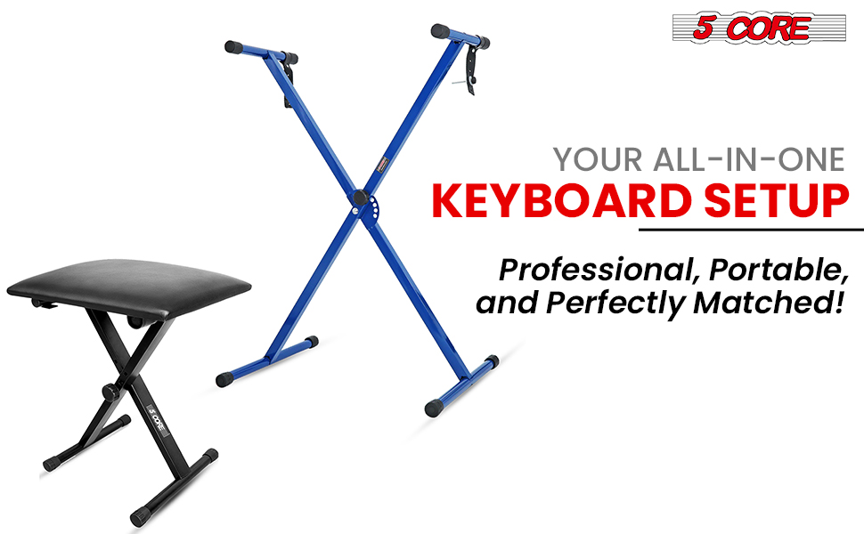 key board stand single x style piano rise