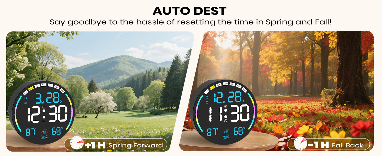 digital clock wall mount