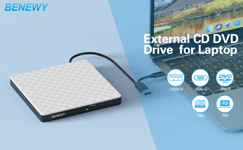external cd/dvd drive for laptop