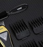 VGR 015 Professional Cordless Hair Clippers for Men, 9000 RPM Vector Motor Hair Trimmer DLC-Blade...
