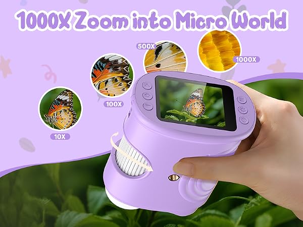 Handheld Digital Microscope for Kids: