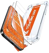 TORRAS for 17 Pro Max Screen Protector [12Ft Military-Grade Shatterproof] [9H+ Aerospace Tempered...