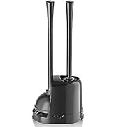 LOVLOY Toilet Plunger and Brush, Bowl Brush and Heavy Duty Toilet Plunger Set with Ventilated Hol...