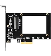GLOTRENDS PU11 U.2 to PCIe 4.0 X4 Adapter for 2.5 Inch U.2 SSD, PCIe 4.0 X4 Full Speed