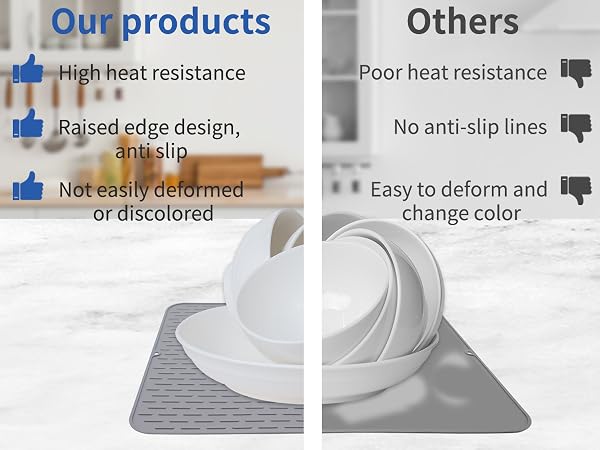 silicone dish drying mat