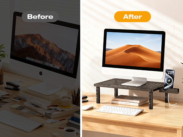Canyora Computer Monitor Stand Riser with Storage