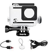 Suptig Waterproof Case Charging Case for GoPro Hero 4 Hero 3+ Hero 3 Action Camera for Underwater...