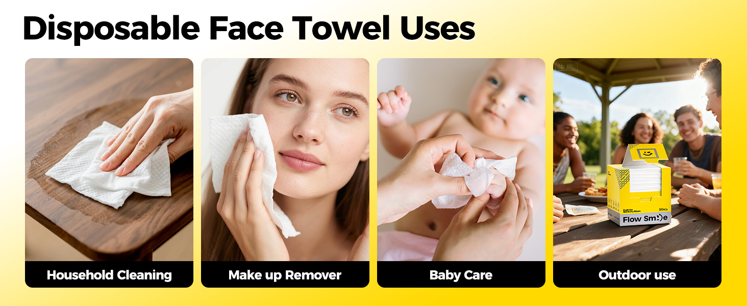 Disposable Face Towel Uses