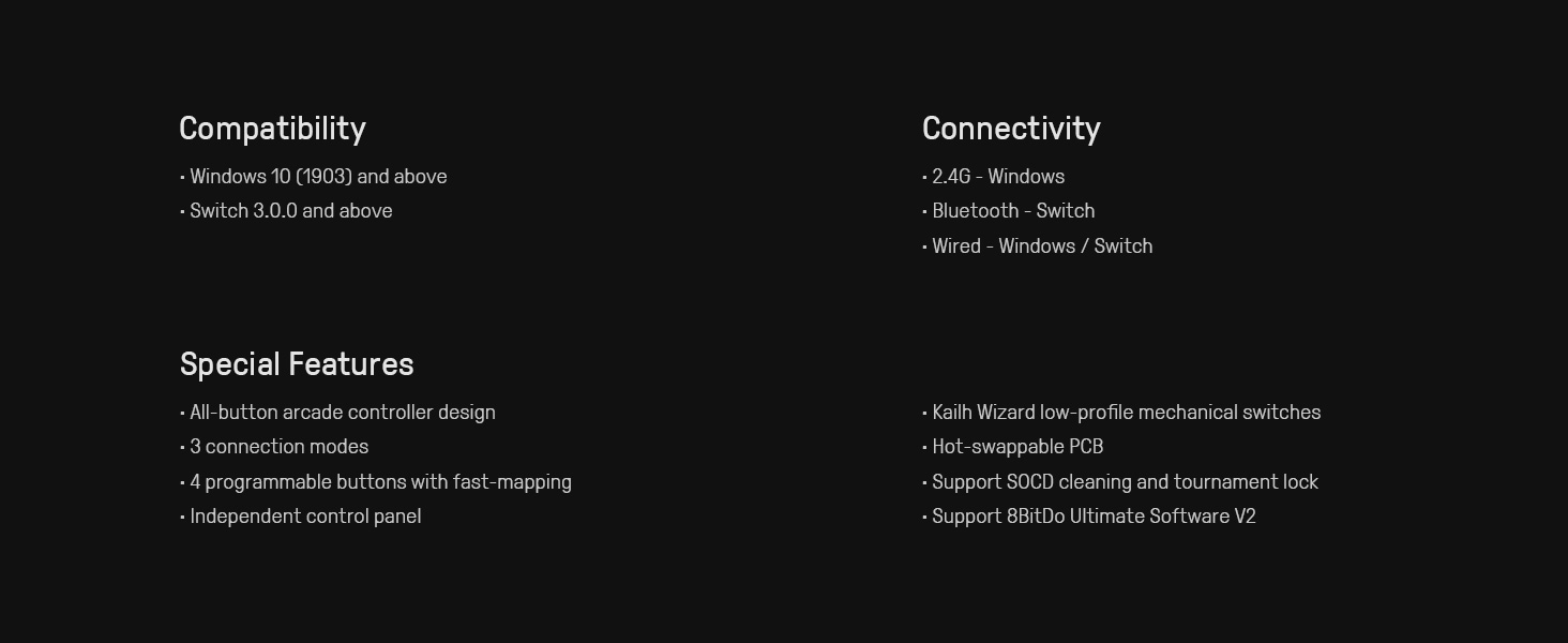 Arcade Controller; Fight Stick; Leverless Controller;