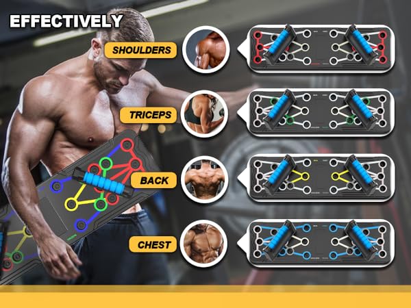 push up board strength training upper body muscle