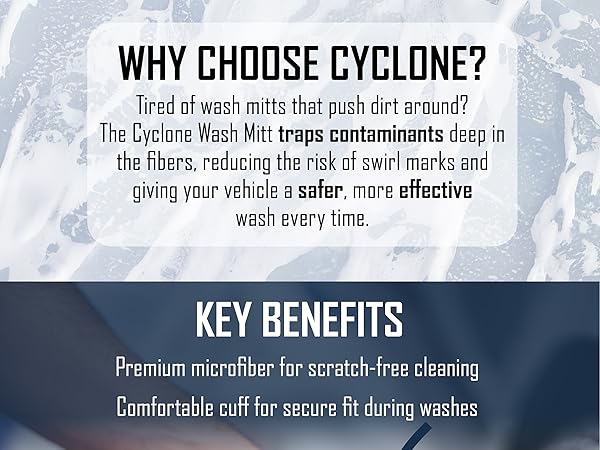 cyclone car wash mitt