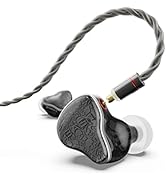 BASN Bmaster5 in Ear Monitors, 1DLC Diaphragm+4BA 5 Drivers Drummers Headphones with Silver-Plate...