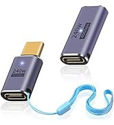 Duttek 240W USB C Adapter, 40Gbps USB C to USB C Female to Female Adapter and USB C Male to Femal...