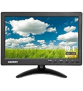 Haiway 10.1 inch Security Monitor, 1024x600 Resolution Small HDMI Monitor Small Portable Monitor ...