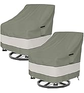 Aacabo Patio Chair Covers Waterproof Patio Furniture Covers,33W x 37D x 38 H Inches Outdoor Swive...