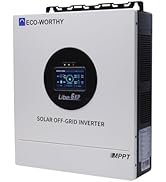 ECO-WORTHY 6KW Solar Off-Grid Split-Phase AIO Inverter, 48Vdc to 240Vac, 9kW@500V PV Input