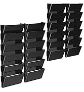 Storex Legal-Size Wall Pocket – Snap &amp; Stack Plastic File Organizer, Mounting Hardware Included, ...