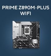 ASUS Prime Z890M-PLUS WiFi Z890 LGA 1851 mATX Motherboard, Intel Core Ultra Series 2 Ready, Adv...