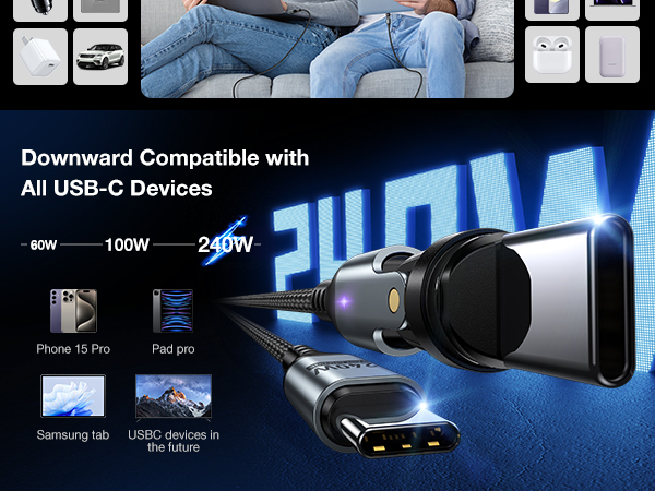 fast charging magnetic cable