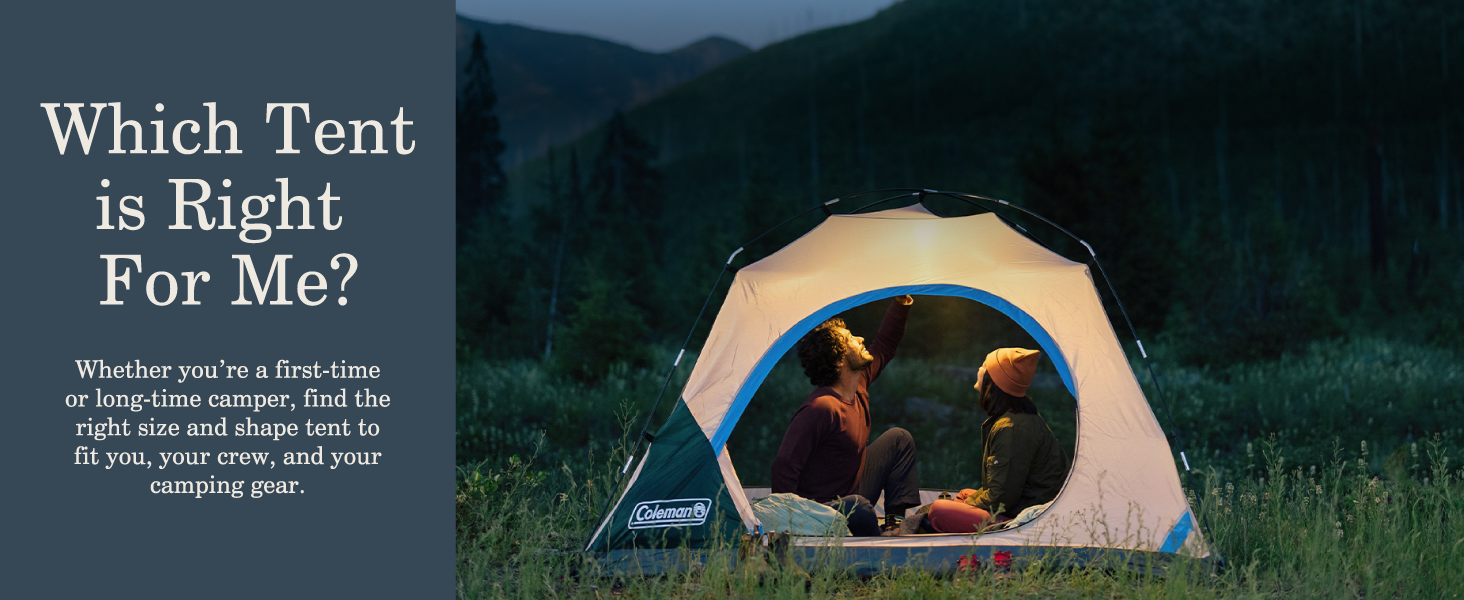 coleman tent quiz best for you camping size shape crew gear hike backpack family small large fit