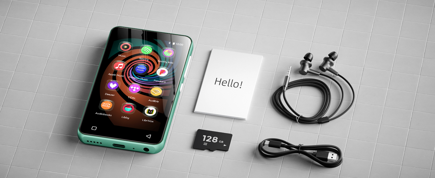 mp3 player with headphones