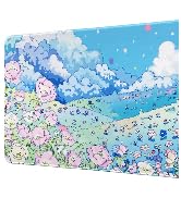 Extended Large Gaming Mouse Pads Mat 31.5"x11.8"x0.12"(3mm Thick), Oversized Office Rubber Base D...