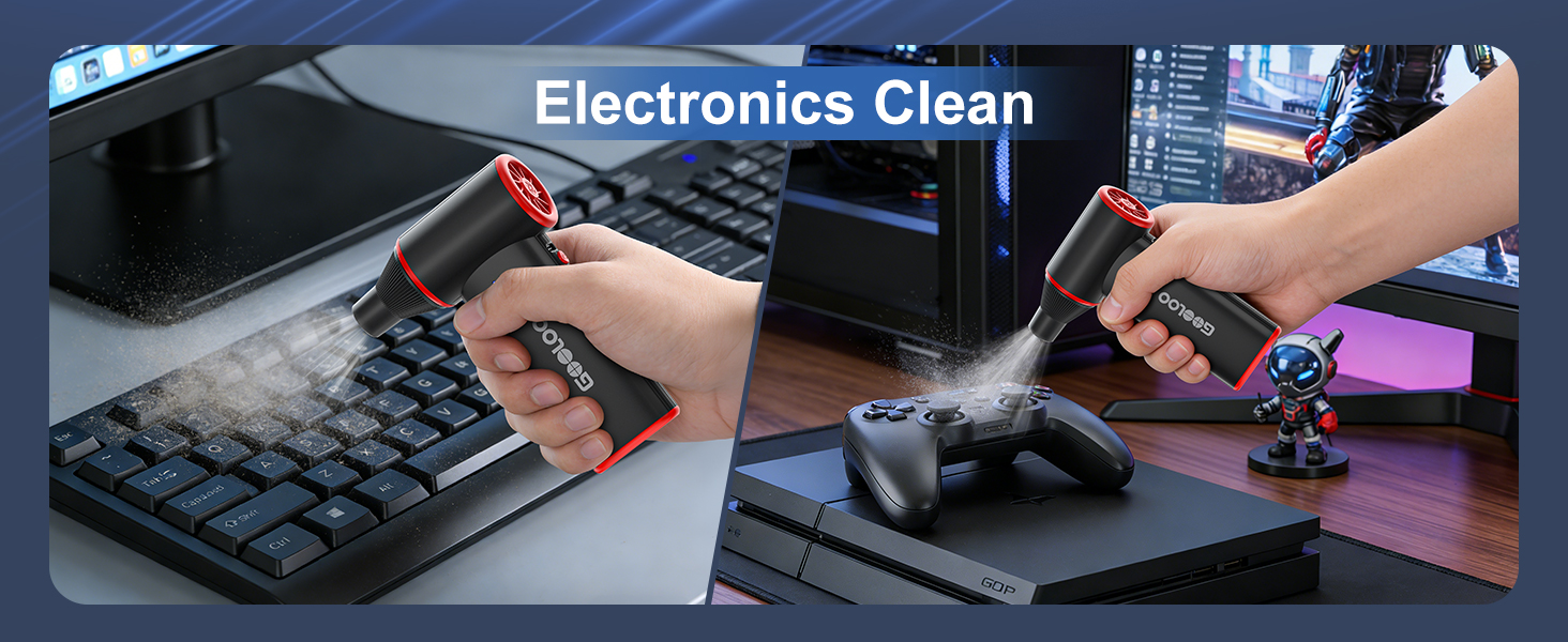 GOOLOO air duster wide applications: cleaning electronic products