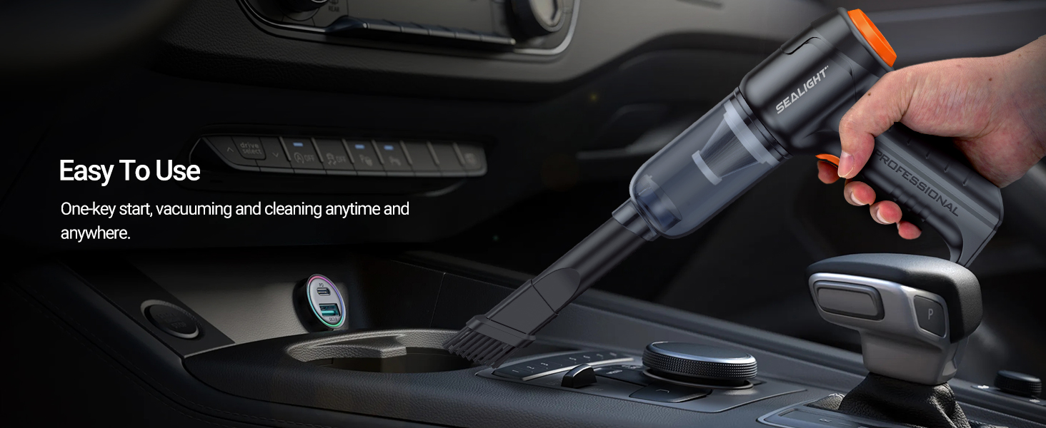 car vacuum sealight portable compact car vacuum wireless handheld car vacuum cleaner