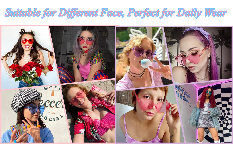 Heart Shaped Sunglasses for Women