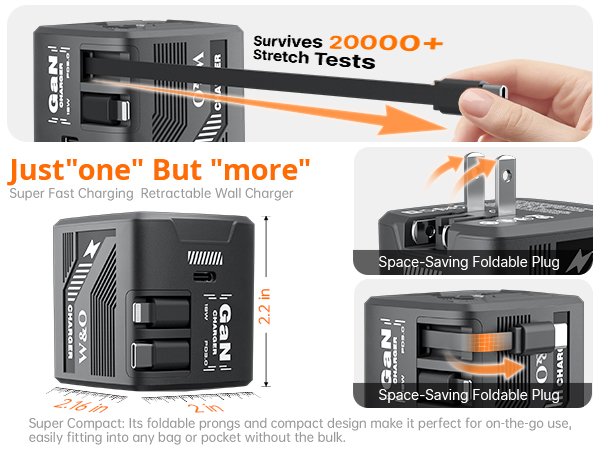 3in1retractable phone charger
