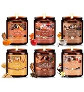 Fall Candles Set, 6 Pack Candles for Home Scented Natural Soy Wax, Autumn Gifts Set for Women Men...