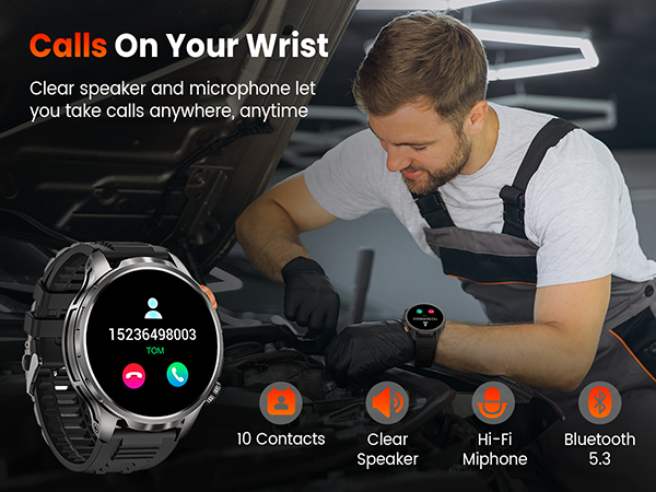 Military Smart Watches for Men Fitness Tracker Watch