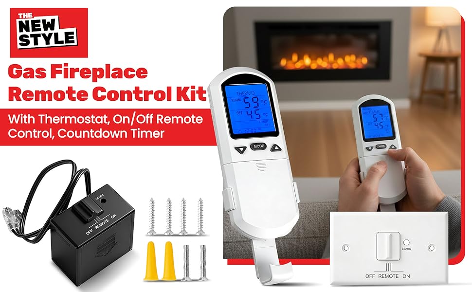 Gas Fireplace remote control Kit