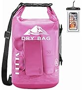 HEETA Waterproof Dry Bag for Women Men, 5L/10L/20L/30L/40L Roll Top Lightweight Dry Storage Bag B...