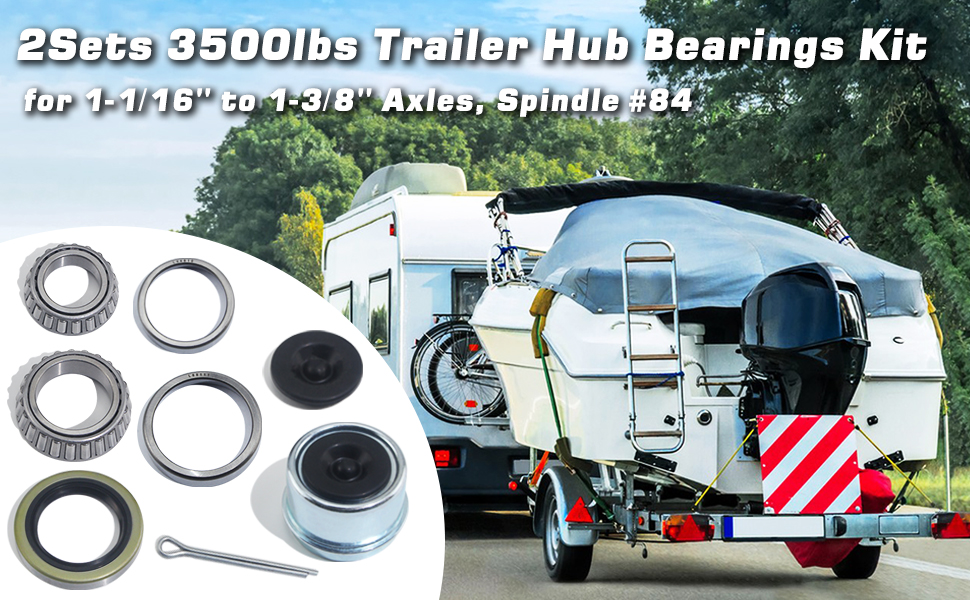 3500 pounds trailer hub bearings