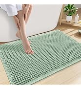 Smiry Waffle Bath Mat 30x20, Extra Soft Absorbent Bathroom Rugs, Non Slip Machine Washable Quick ...