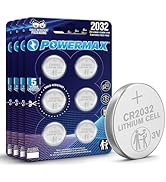 Powermax CR2032 3V Lithium Coin Cell Battery, Watch and Electronics Button Batteries, 24-Count