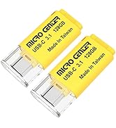 Micro Center SuperSpeed 2 Pack 128GB Type-C USB 3.0/USB 3.1 Gen 1 Mini Flash Drive Memory Stick T...