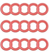 15PCS Oil Drain Plug Gasket Replacement OEM 090-115/06507741AA,Soft ID 14mm Crush Washer Oil Drai...