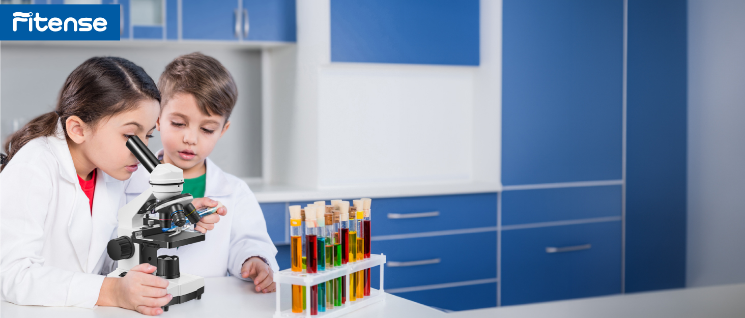 Monocular Microscope with LED Light