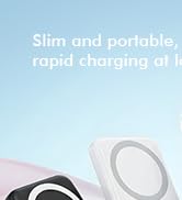 podoru for Magsafe Battery Pack, 5000mAh Magnetic Power Bank with Type-C Cable 20W PD Fast Chargi...