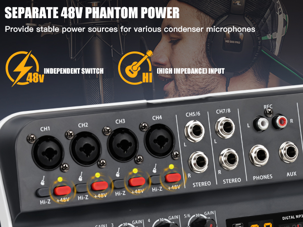  Unpowered Recording Mixers