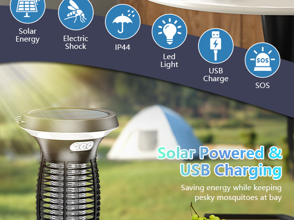 bug zapper outdoor solar powered