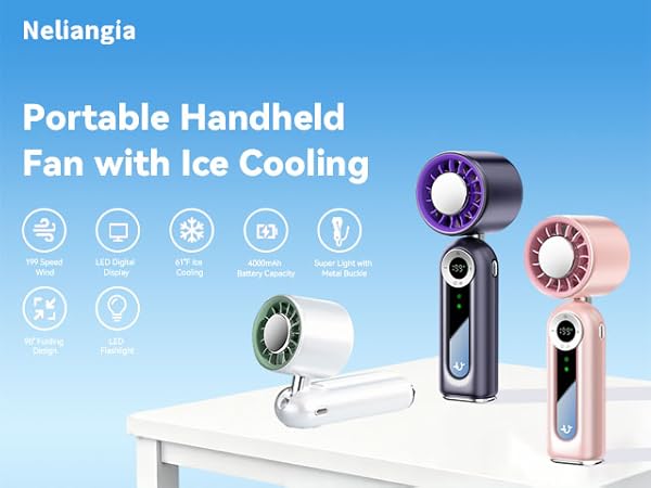 portable handheld fan