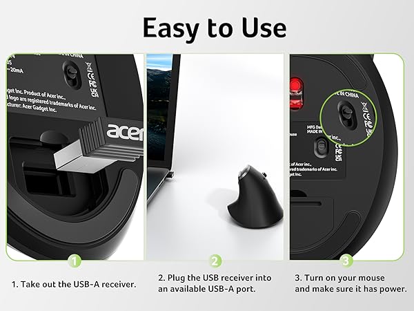 vertical mouse rechargeable