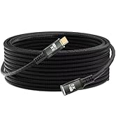 KMMXXCPM USBC Extension Cable Long 10FT,Compatible with Thunderbolt 5 Extender 40Gbps Data Transf...