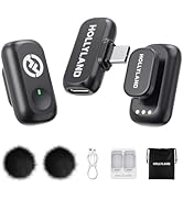 Hollyland Lark A1 Wireless Microphone for iPhone 15/16 & Android, 48kHz/24-bit, 3-Level Intellige...