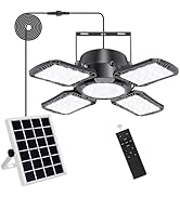 Aqonsie Solar Shed Light Outdoor Indoor, 176LED Solar Powered Motion Sensor Pendant Light Daytime...