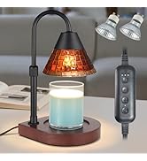 Candle Warmer Lamp with Timer, Dimmable Electric Candle Warmer,Candle Melter for Scented Candles ...